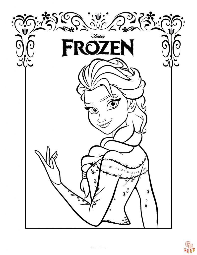 Frozen 2 pagini de colorat