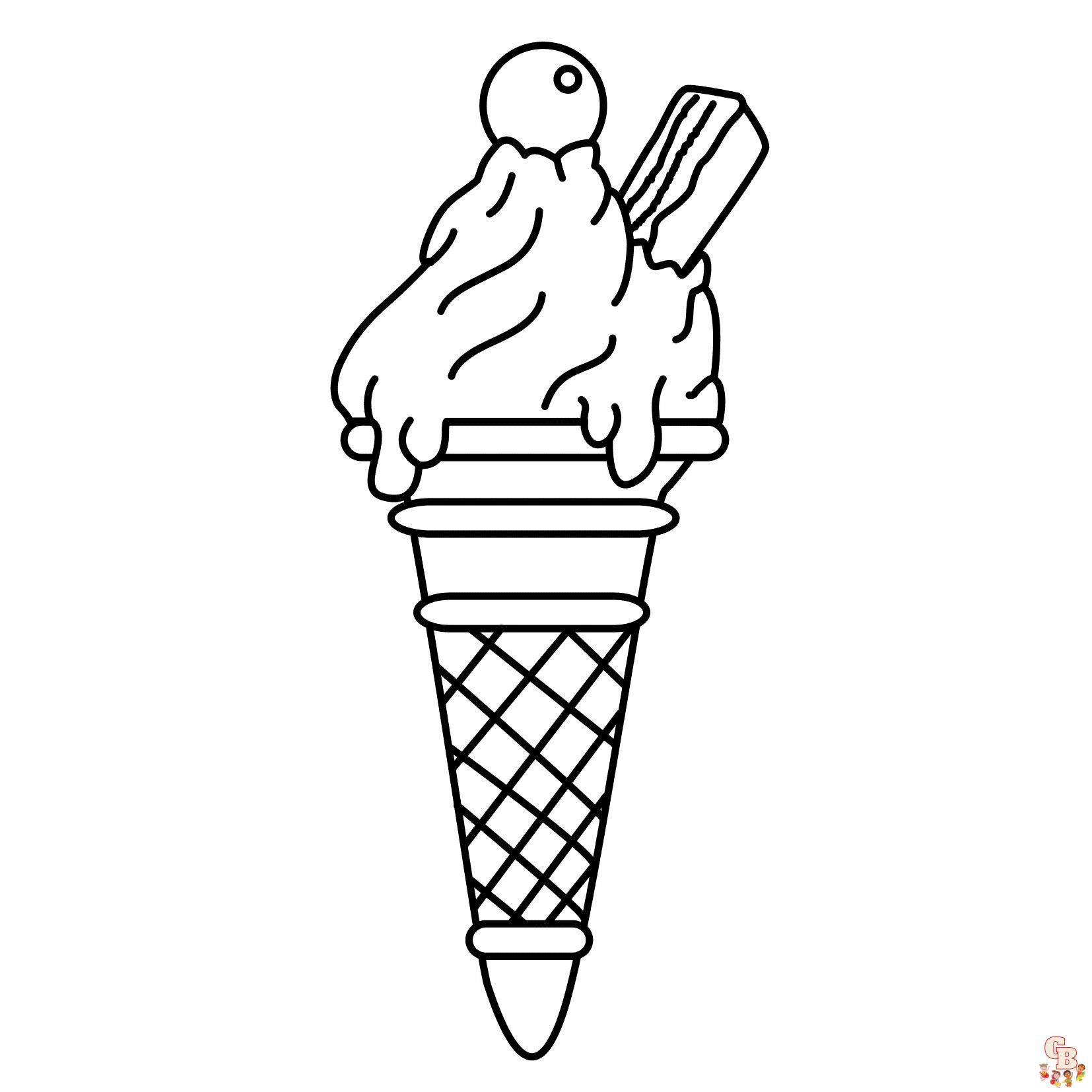 înghețată colorantă