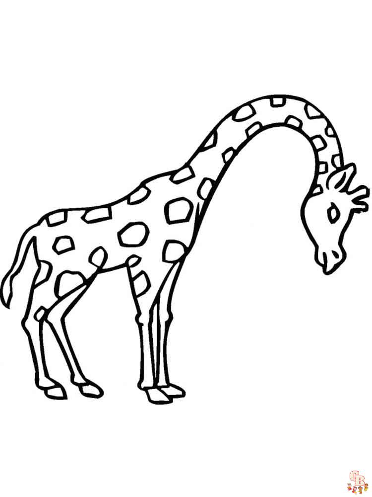 Kolorowanka "Żyrafa
