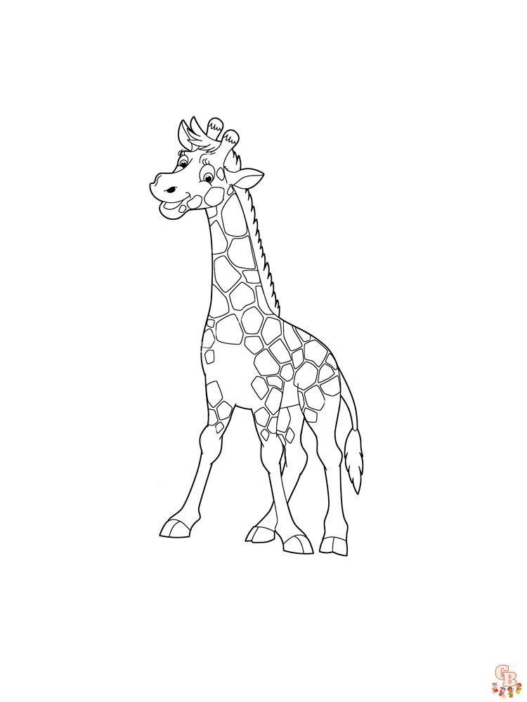Giraffa da colorare