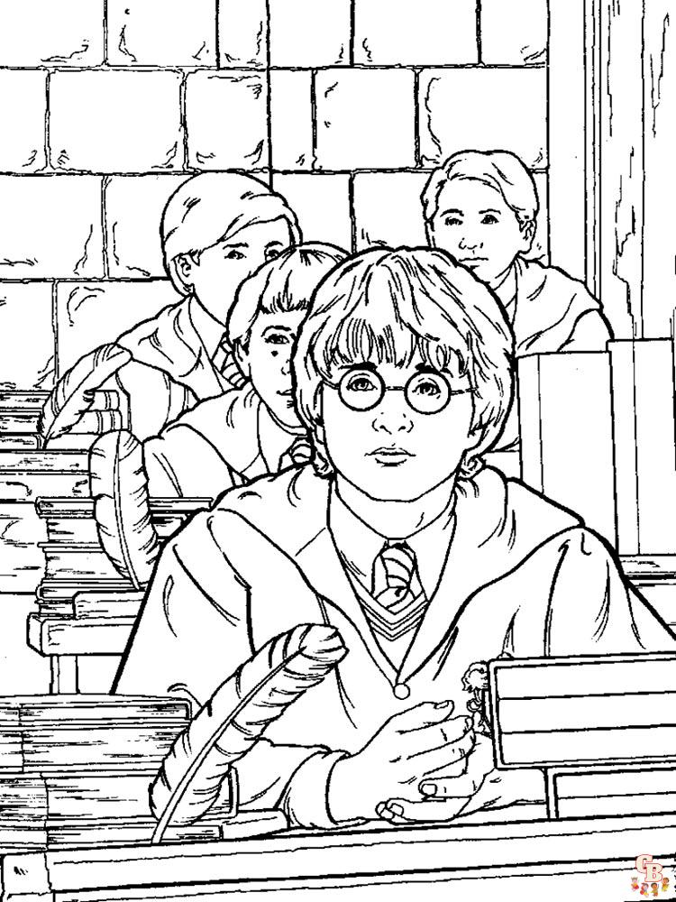 Harry Potter pagini de colorat