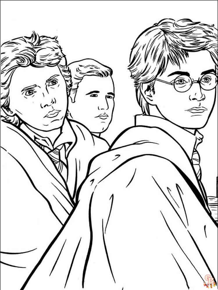 Personaggi di Harry Potter disegnati come bambini dall'AI. Foto