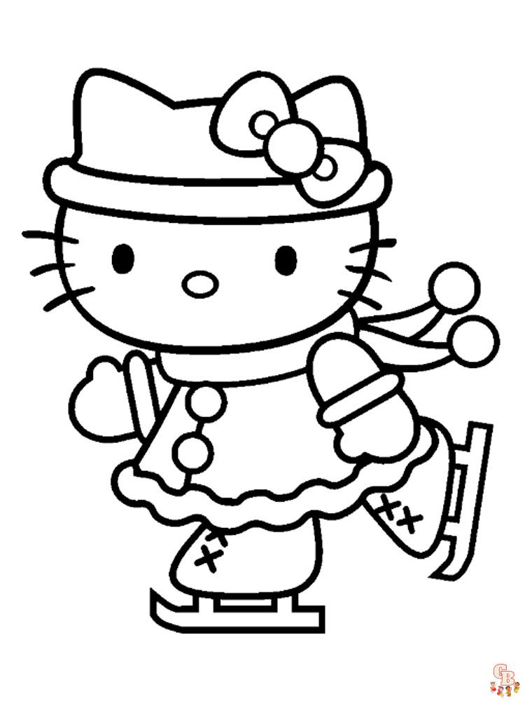 Desenho de É uma festa com Kitty para colorir