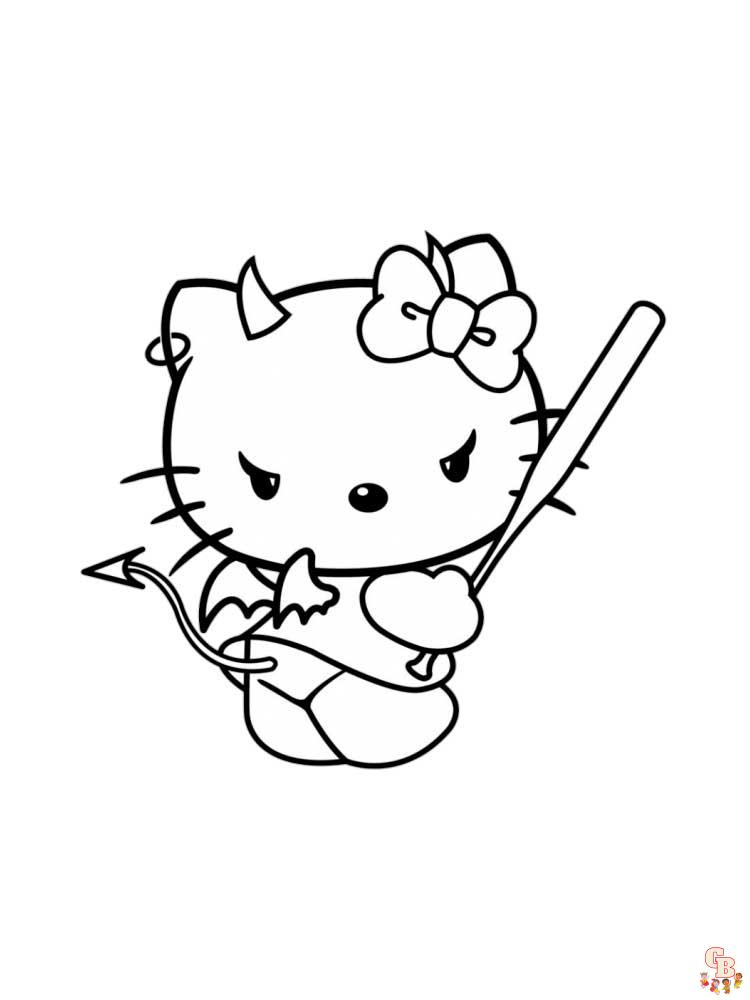 Hello Kitty da colorare