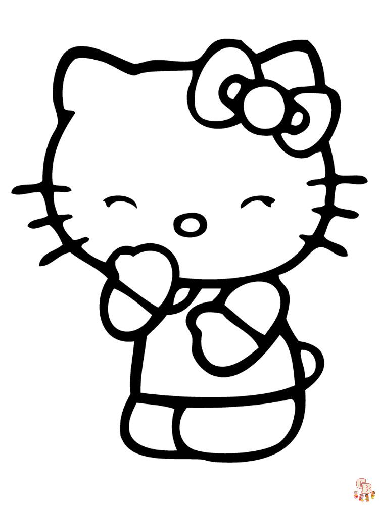 94 Hello Kitty para colorir - Só desenhos para Colorir