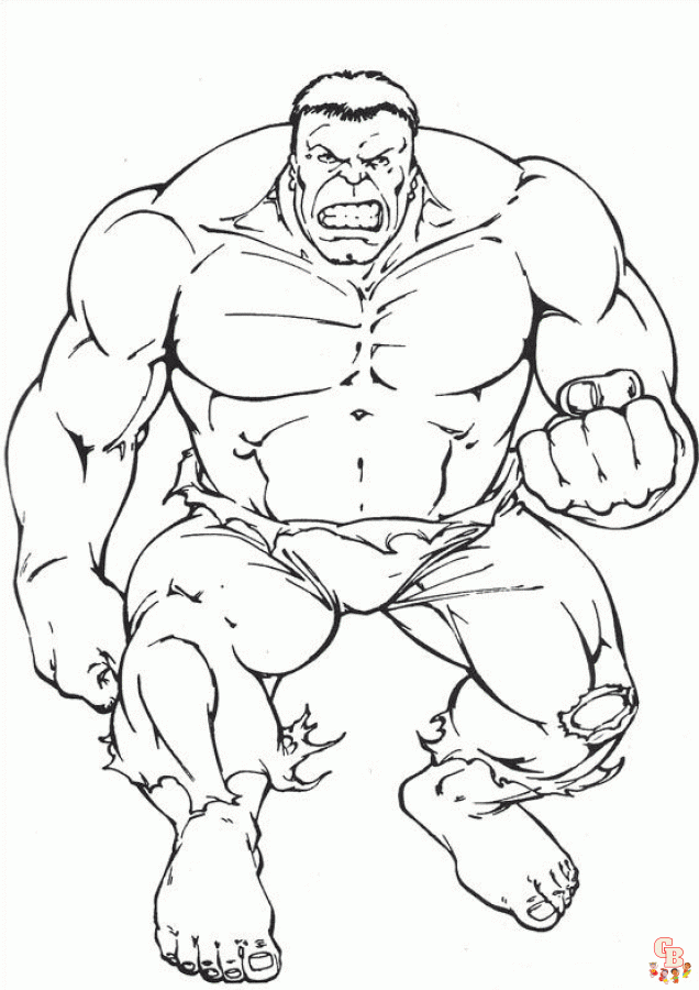 Hulk da colorare