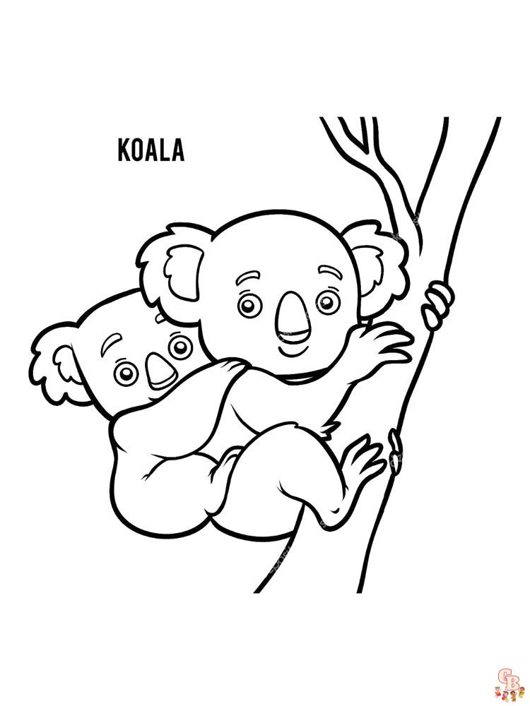 Kolorowanki Koala