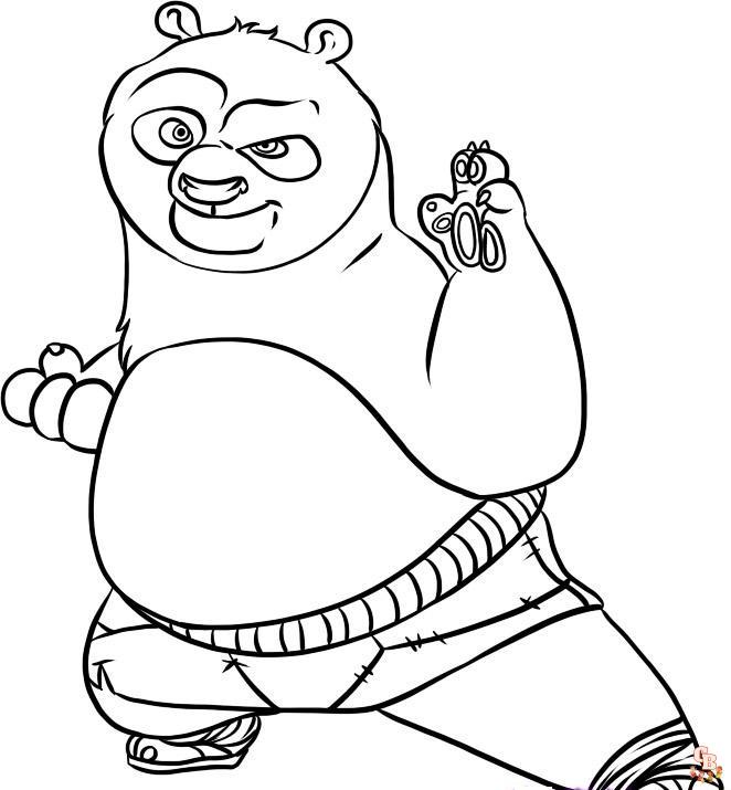 Kung Fu Panda da colorare