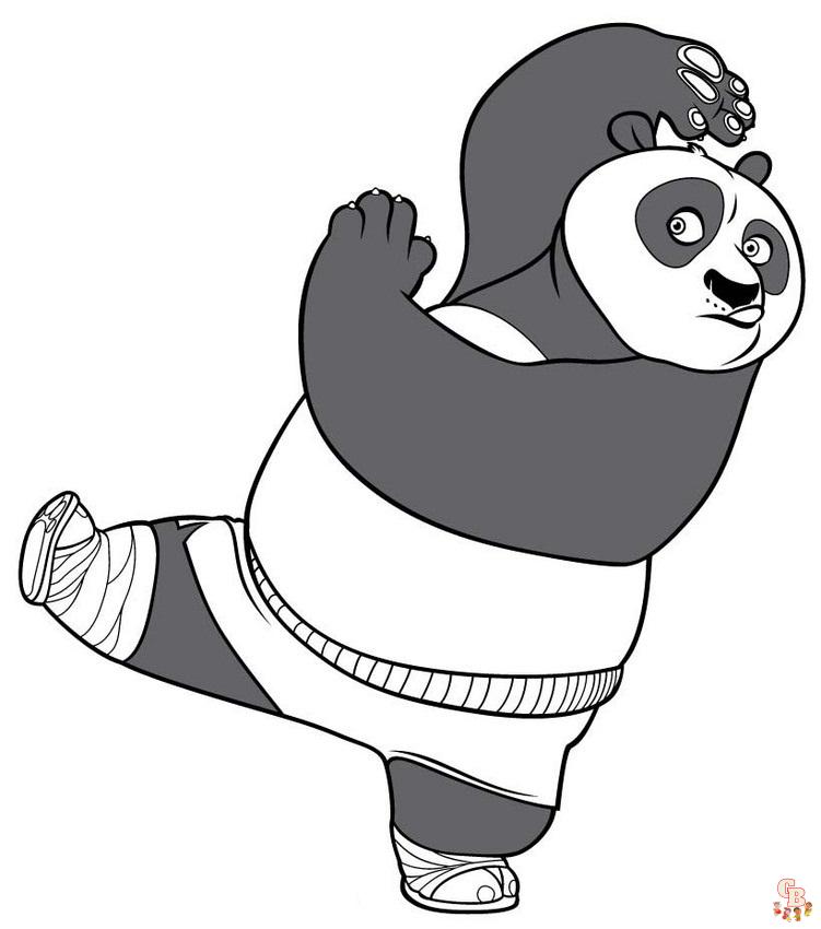 Kung Fu Panda da colorare