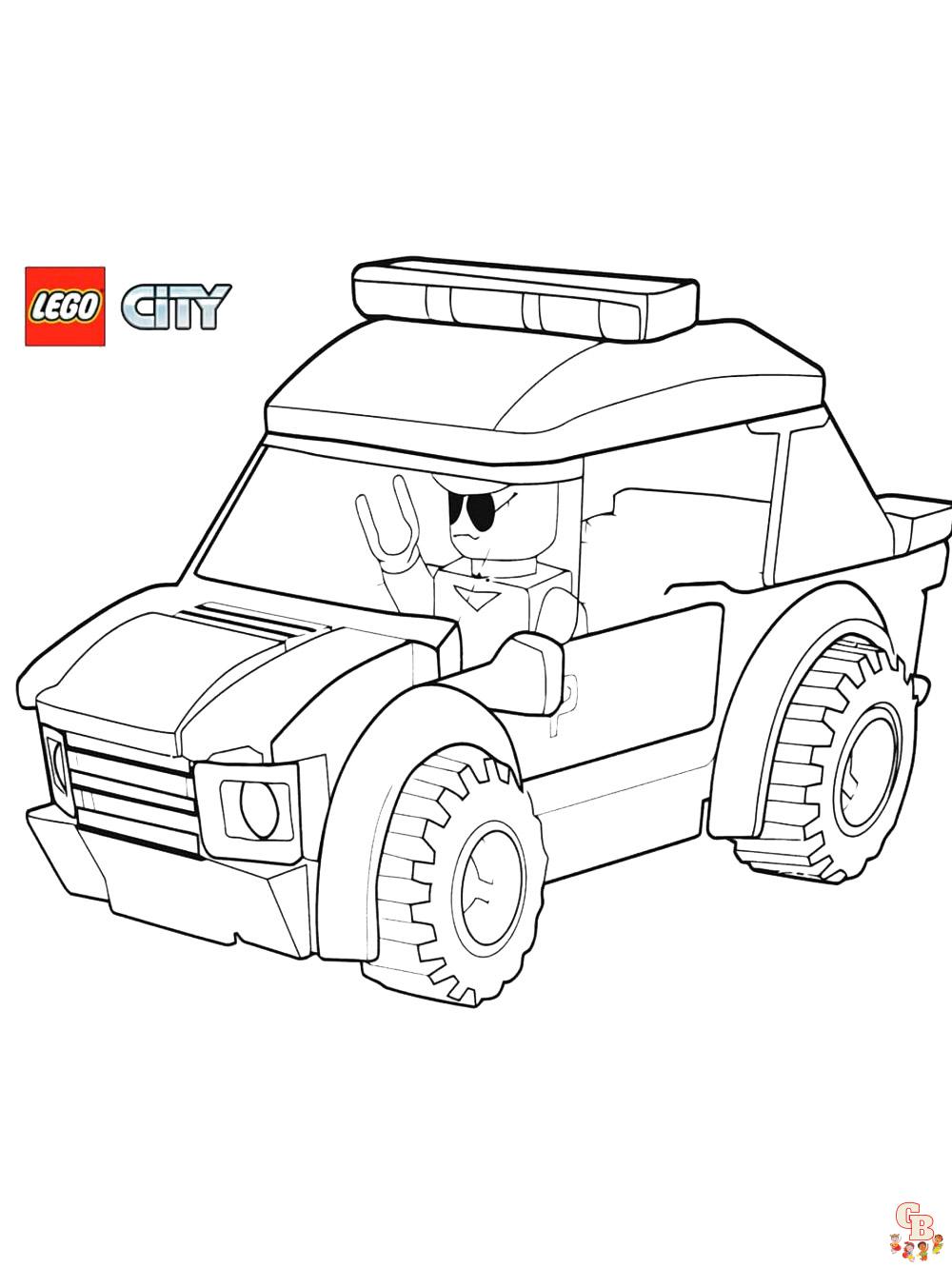 Страницы для раскрашивания Лего Сити