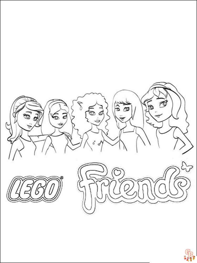 Pagini de colorat Lego Friends