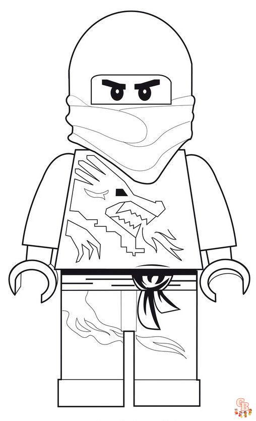 Lego Ninjago da colorare