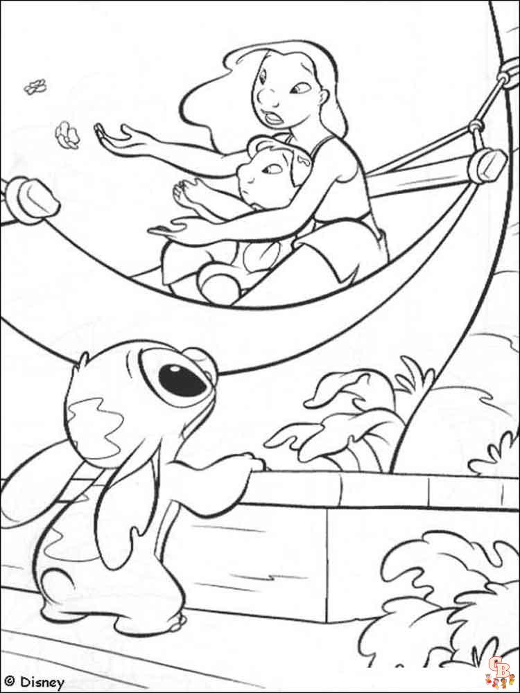 Stitch do desenho animado Lilo e Stitch da Disney colorido desenho