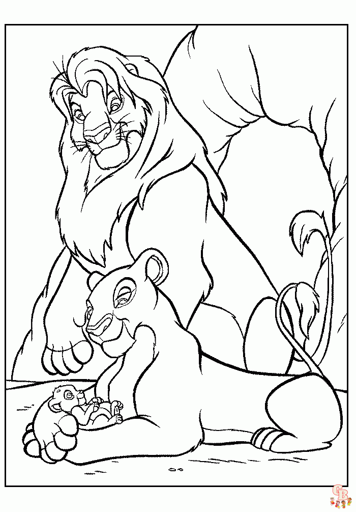 Pagini de colorat Lion Guard