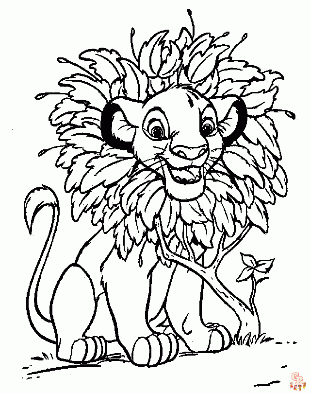 Páginas coloridas da Guarda Leão