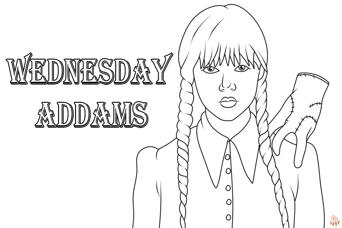 Mercoledì Addams da colorare
