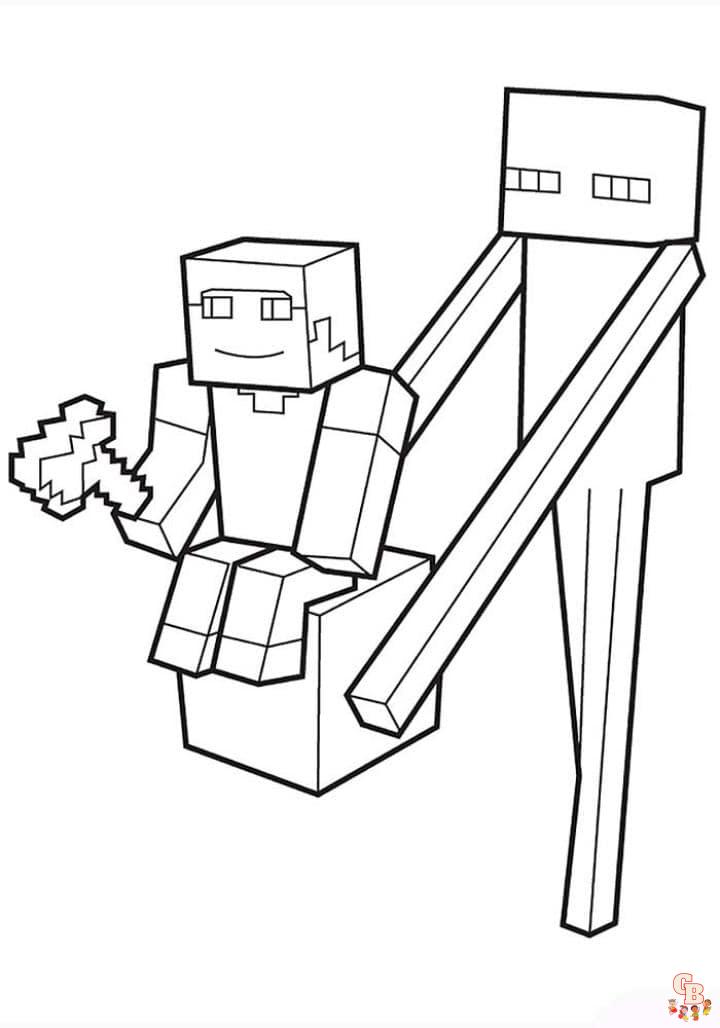 Desenhos para colorir de Minecraft para crianças - Minecraft - Coloring  Pages for Adults