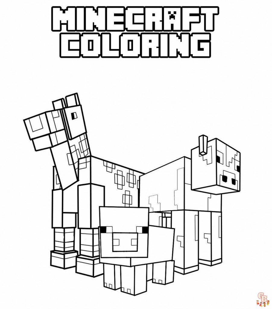 Minecraft da colorare