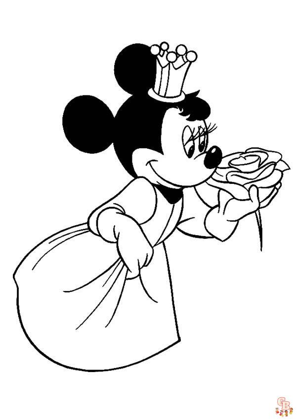 Minnie Mouse de colorat