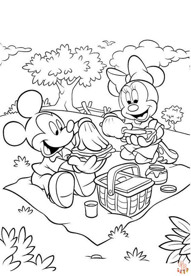 Minnie Mouse da colorare