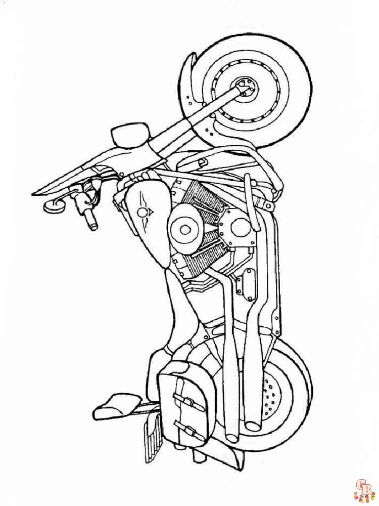 Motocicleta Desenho Para Colorir - Ultra Coloring Pages