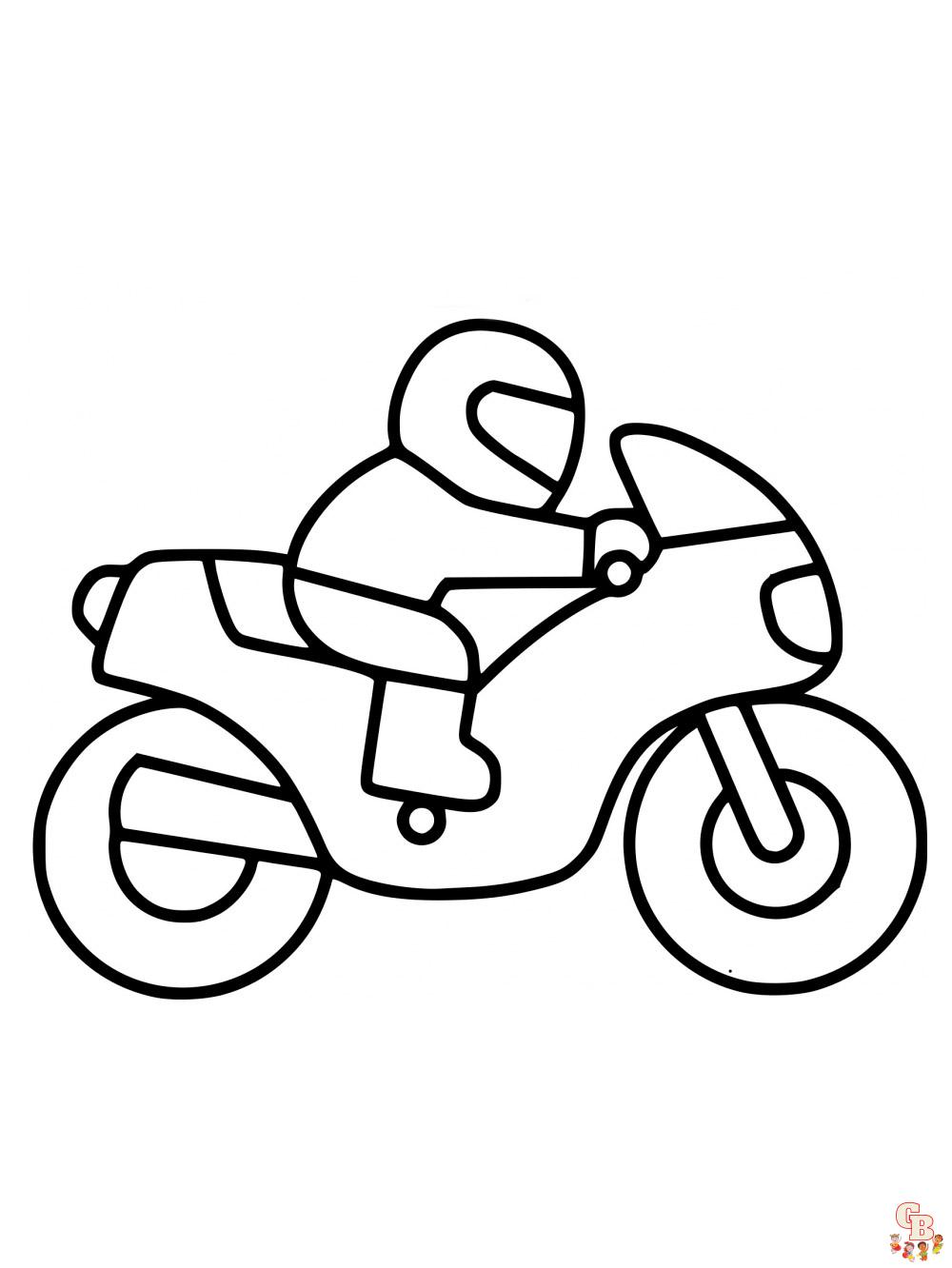 Motocicletas para colorir