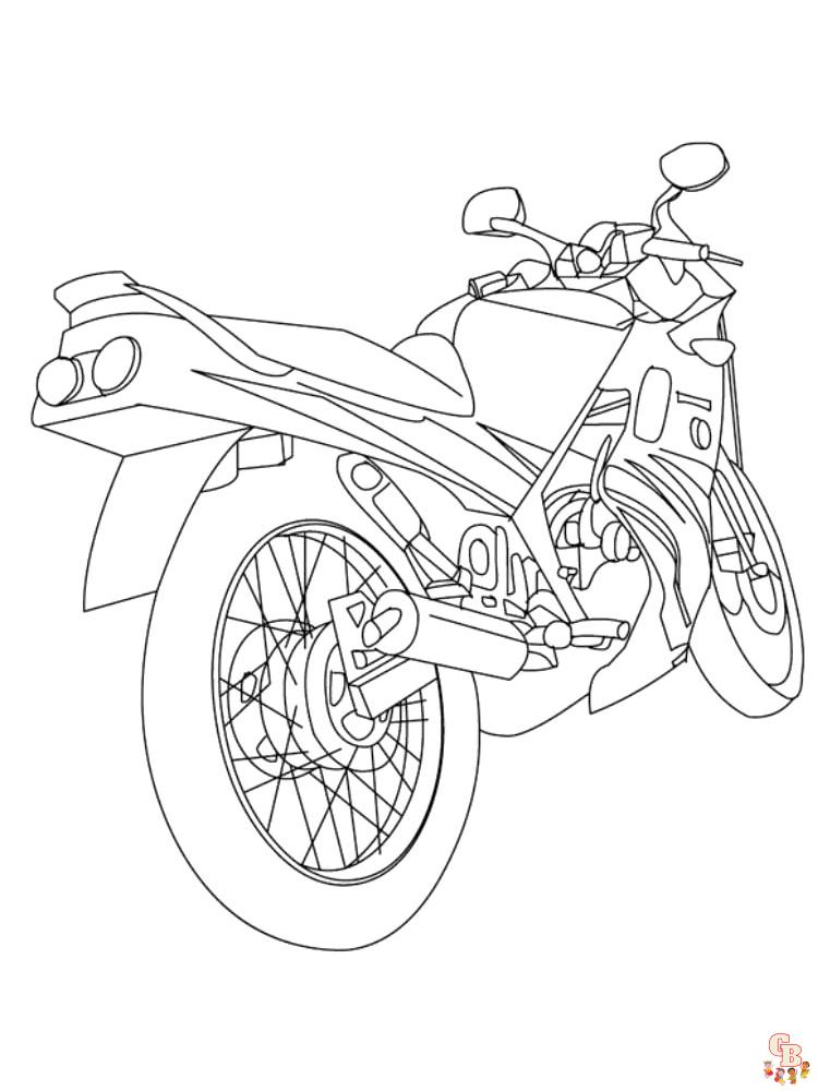 Desenhos para Pintar: Desenhos de Motos para Pintar