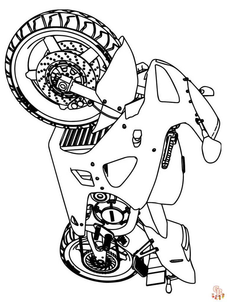 20 Desenhos de Motos para Colorir - Online Cursos Gratuitos  Coloring  pages, Coloring pages to print, Super mario coloring pages