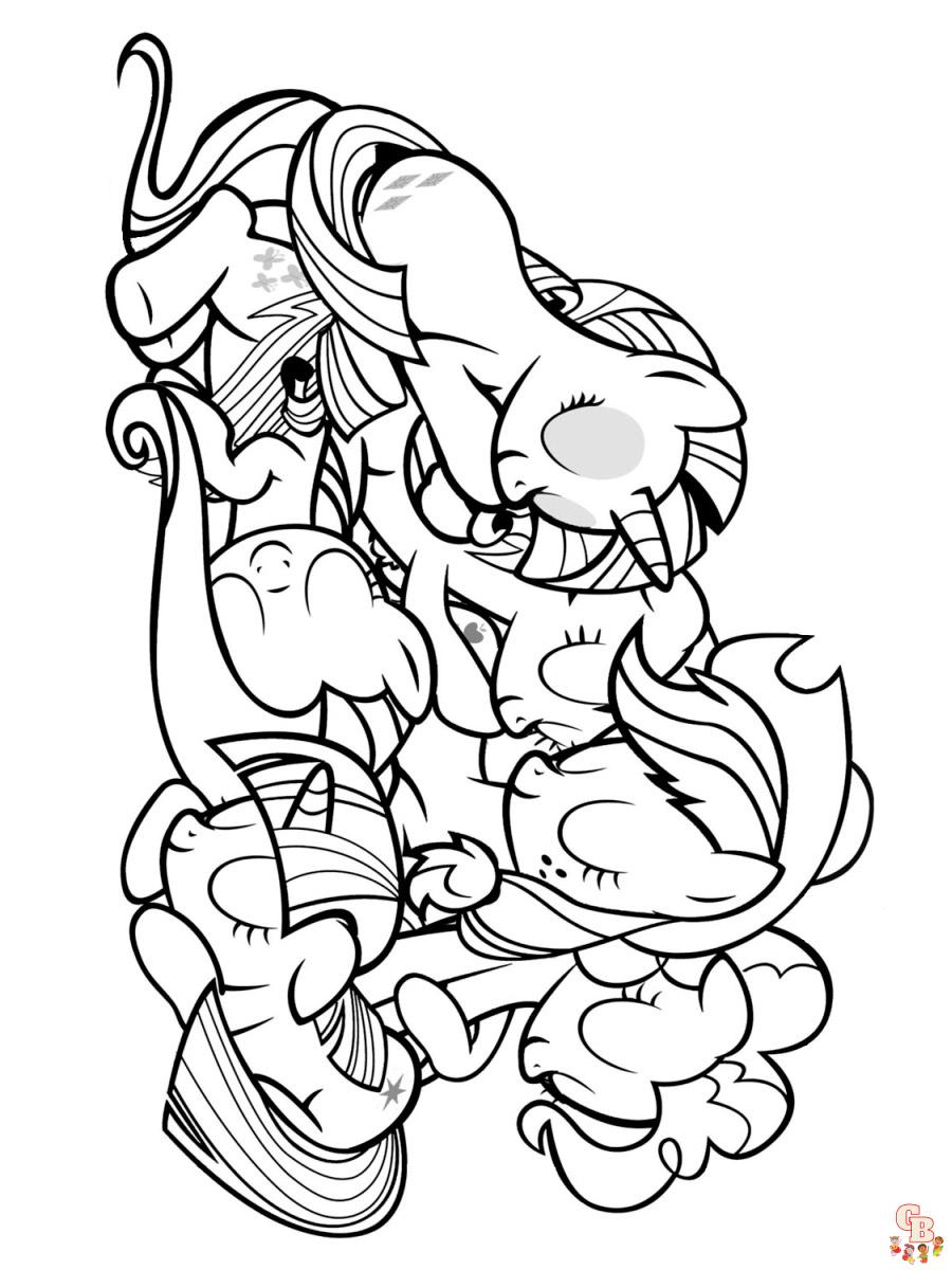 My Little Pony Páginas para colorir Rainbow Dash - GBcoloring