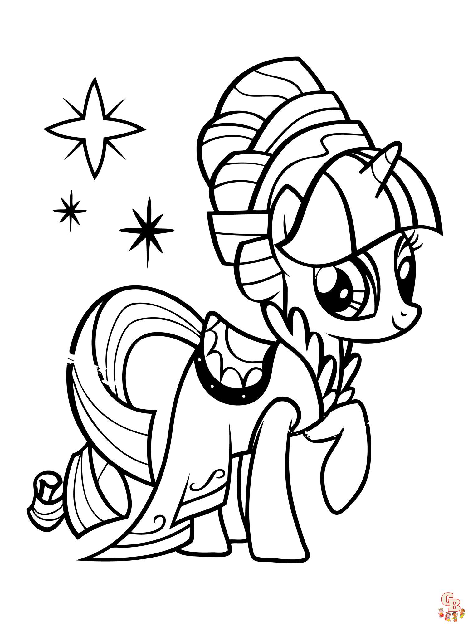 My Little Pony para colorir (todos os personagens)