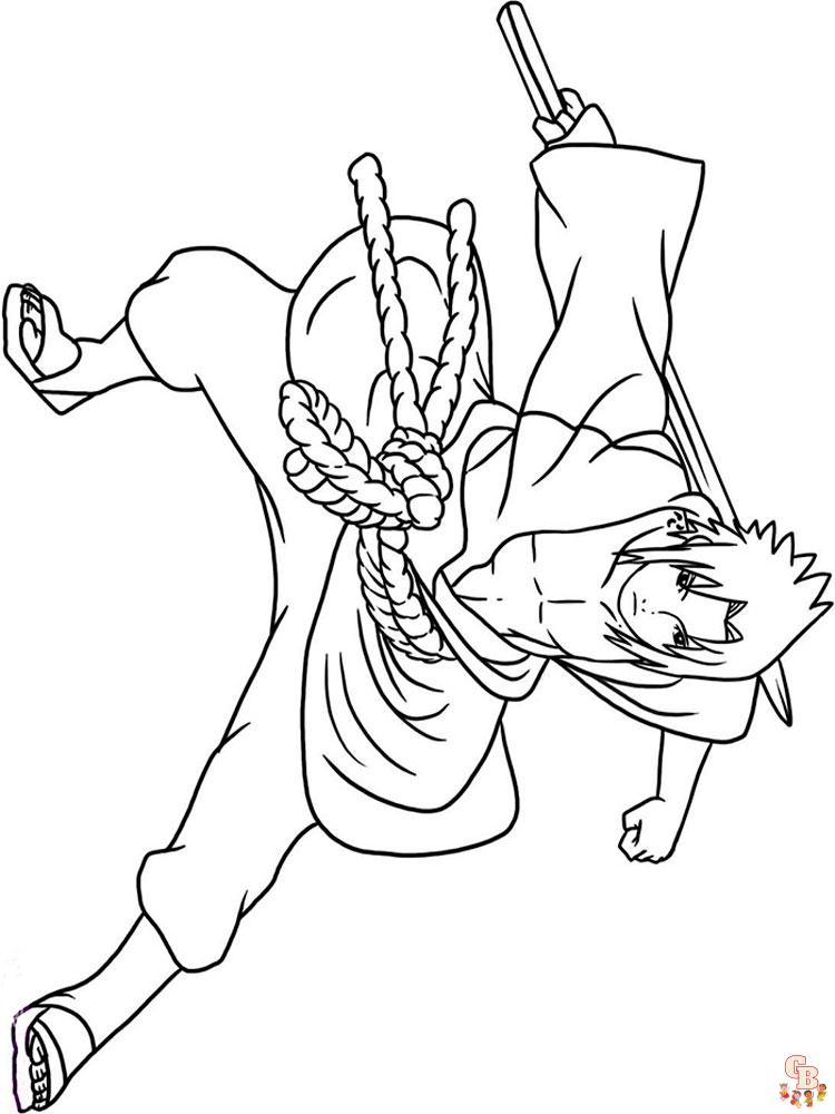 Jogo de Pintar Sasuke Uchiha 10