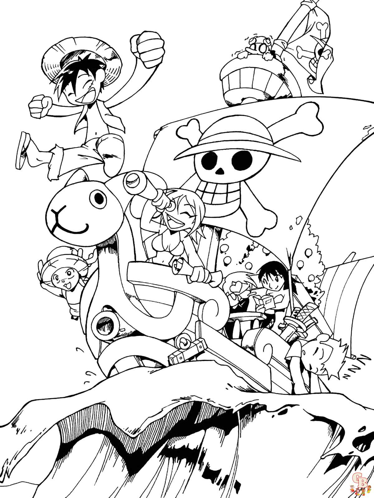 Страницы для раскрашивания One Piece
