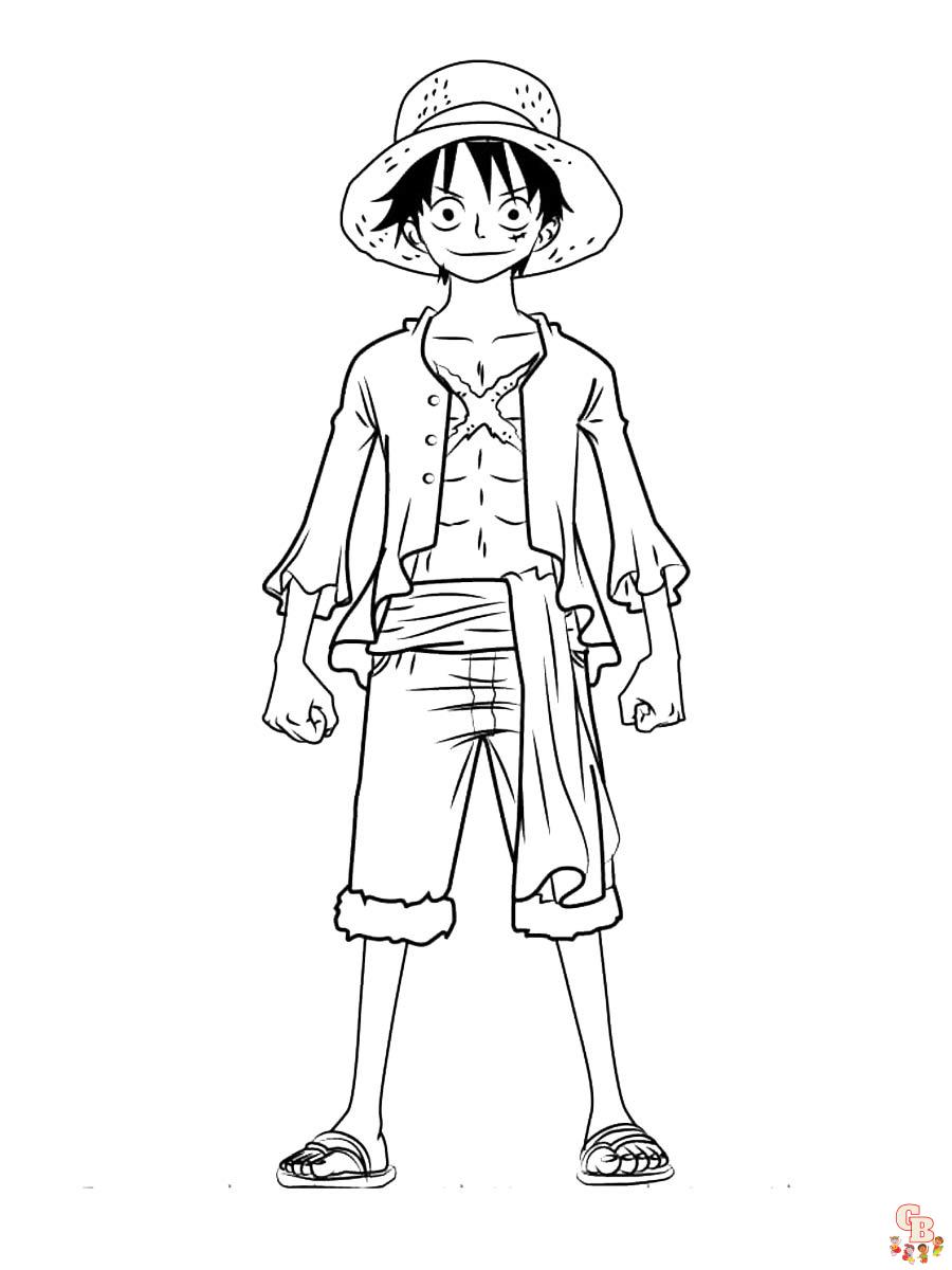Pagini de colorat One Piece