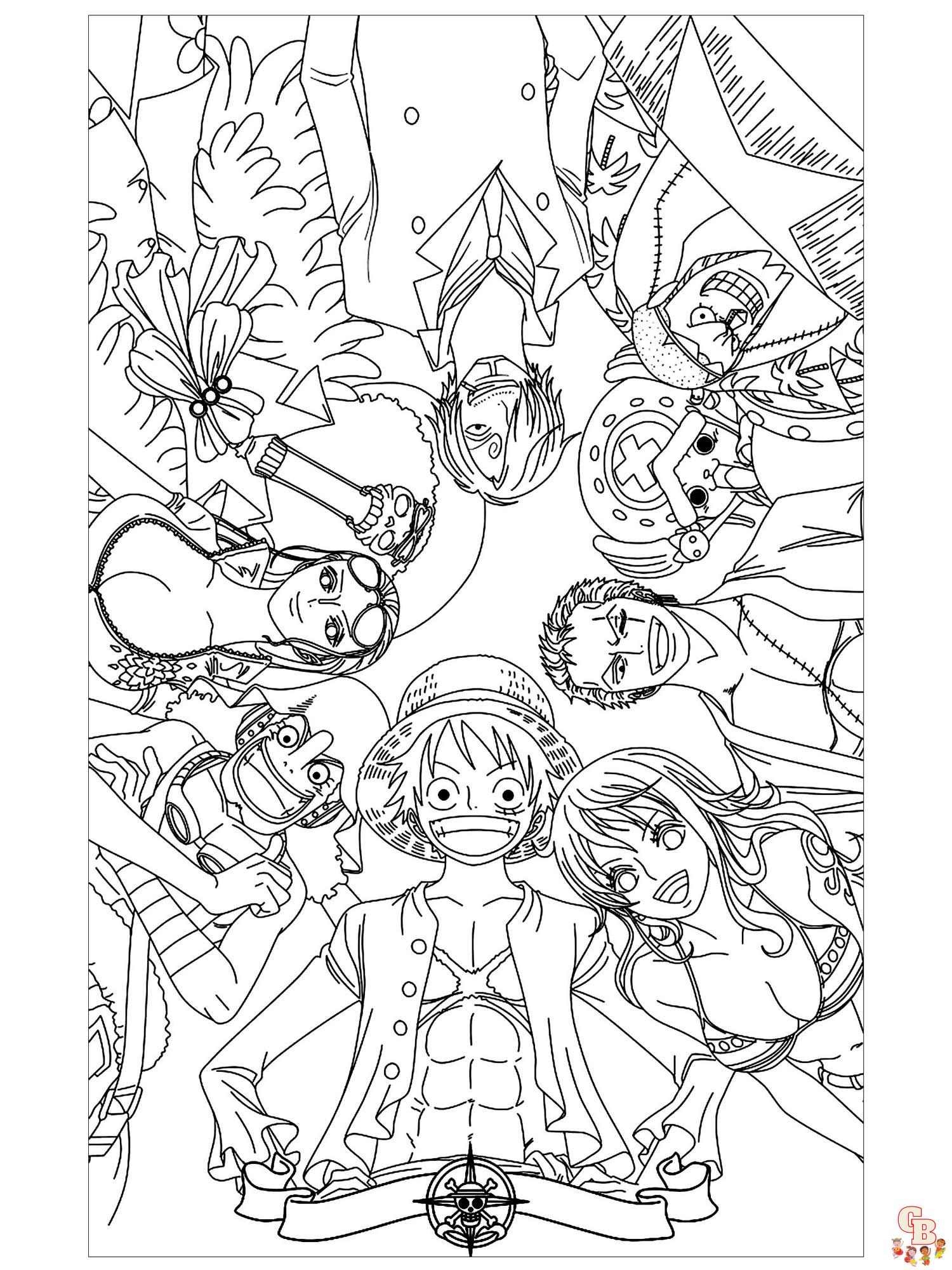 Страницы для раскрашивания One Piece