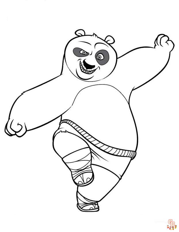 desenhos para colorir kung fu panda 2