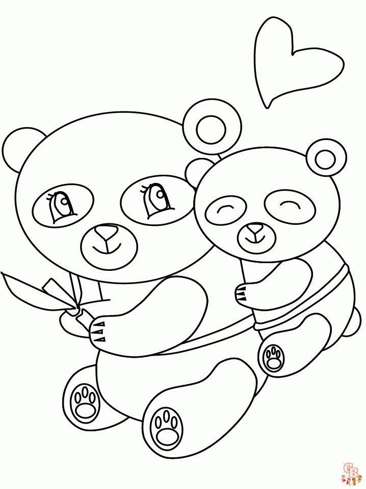panda colorido