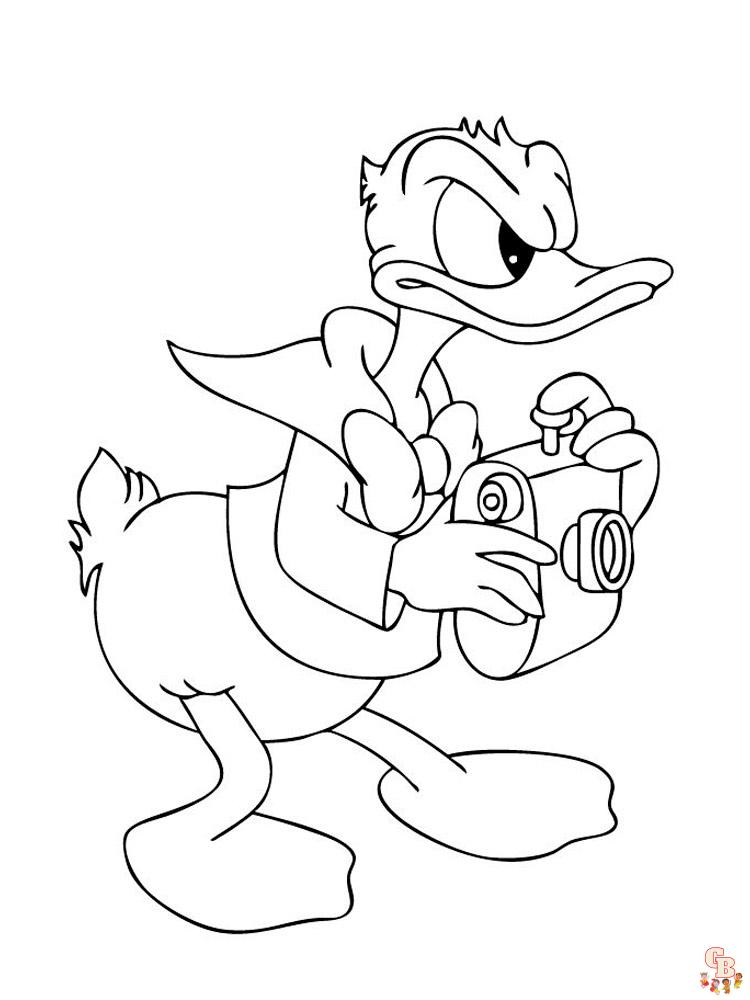 Colorindo o Pato Donald