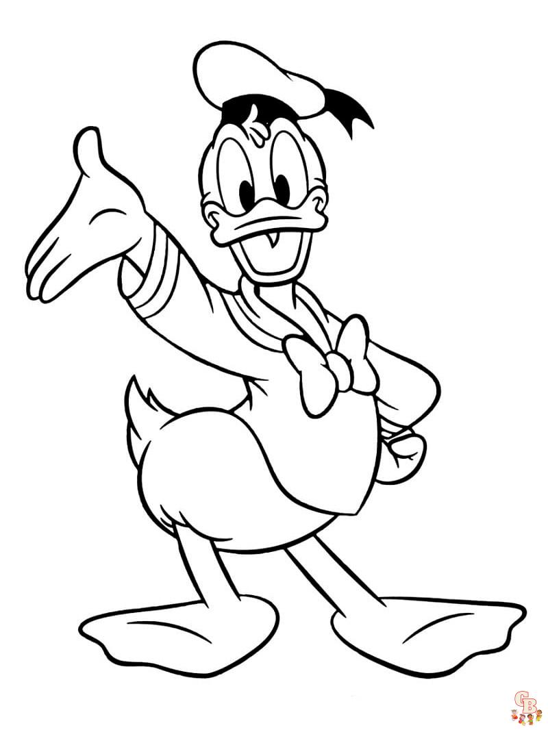Colorindo o Pato Donald