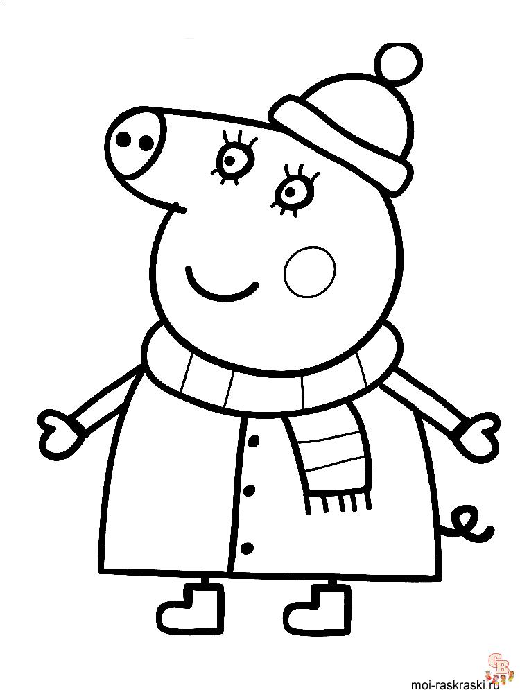 Desenho infantil peppa, Desenhos para colorir peppa, Imagens para colorir