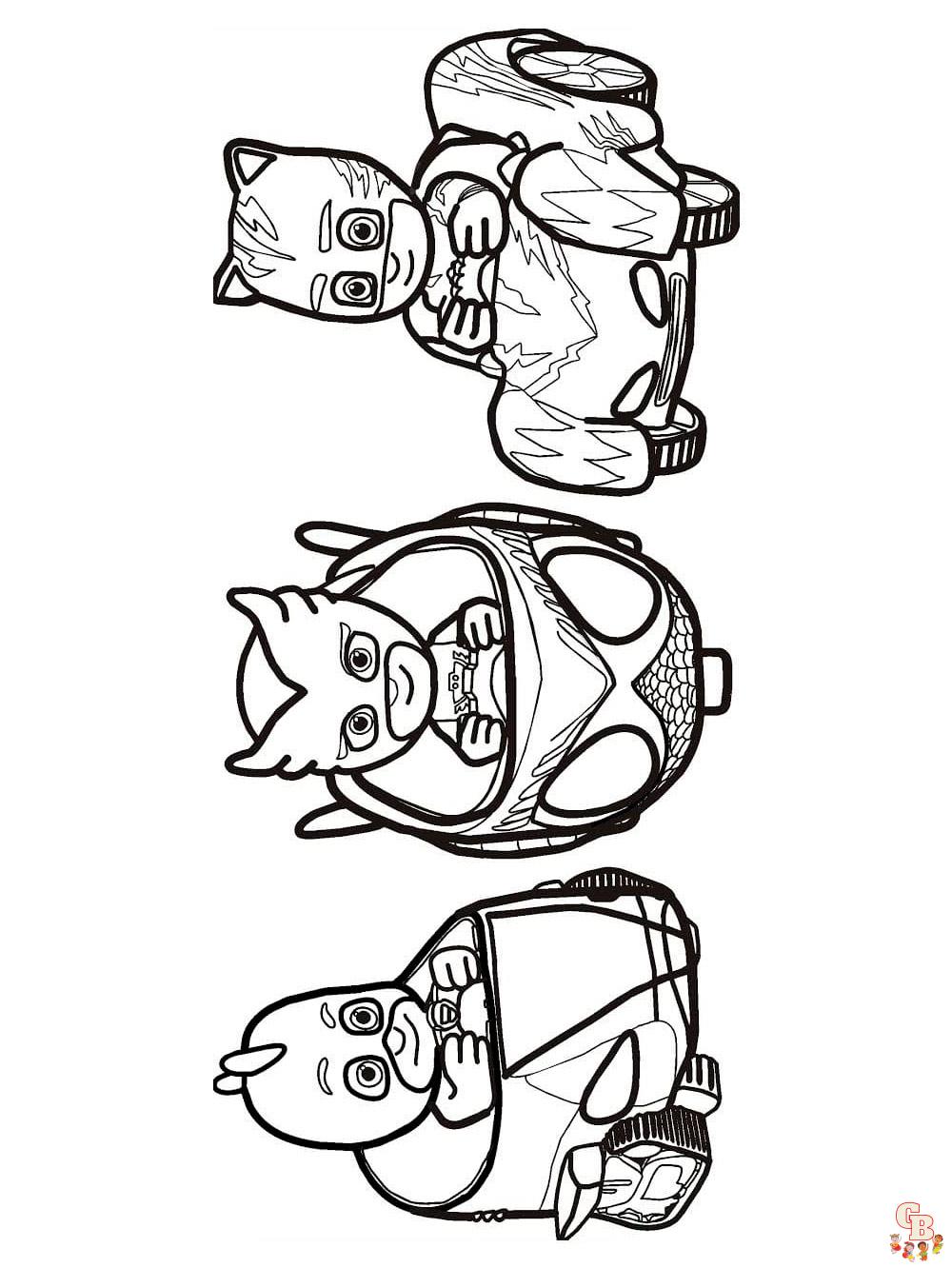 PJ Masks pagini de colorat