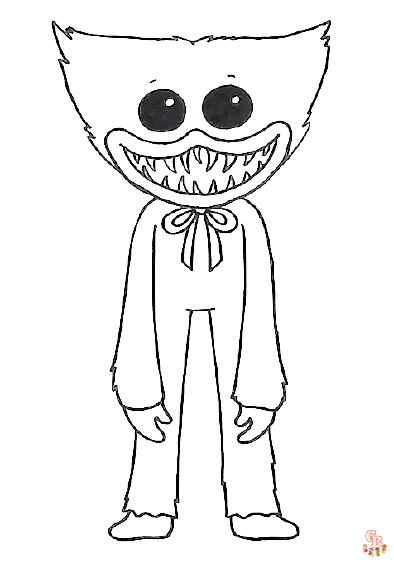 Desenhos para colorir do Monstro Huggy Wuggy da Poppy Playtime - Desenhos  para colorir gratuitos para impressão