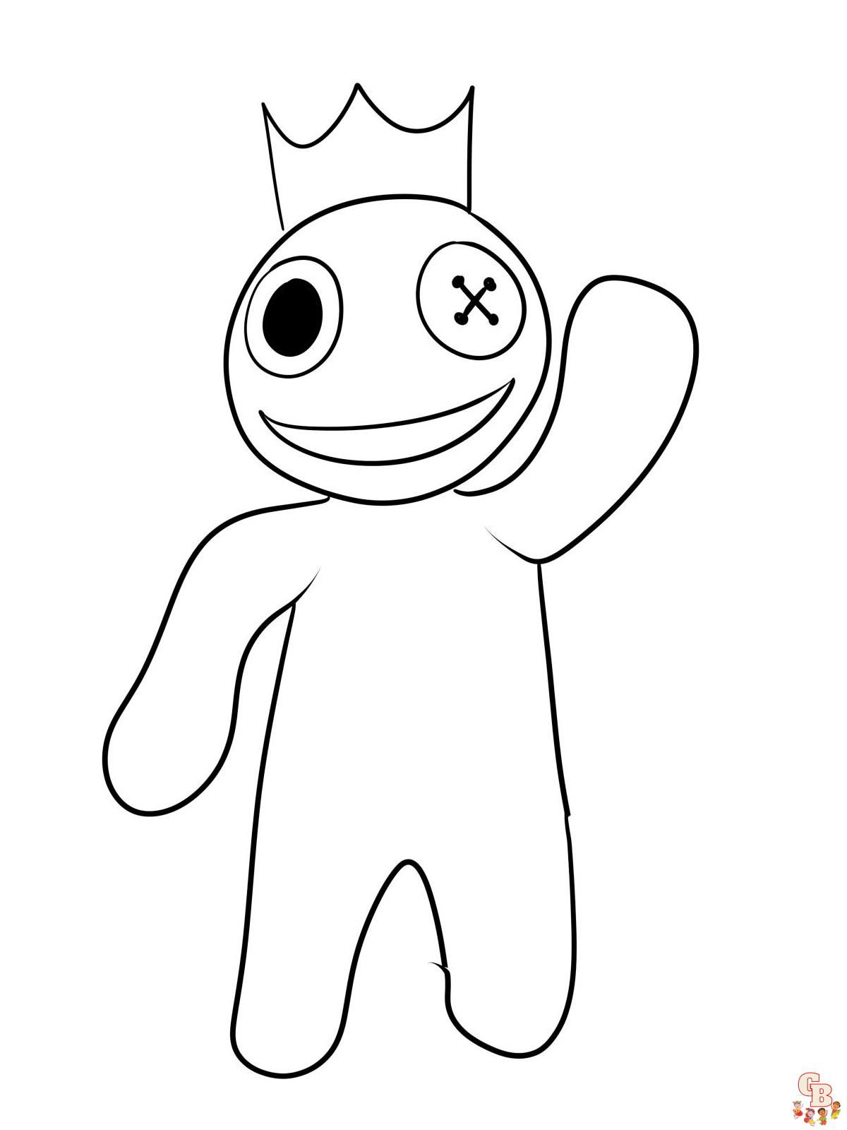 Desenhos para colorir de Chibi Yellow Rainbow Friends - Desenhos para  colorir gratuitos para impressão