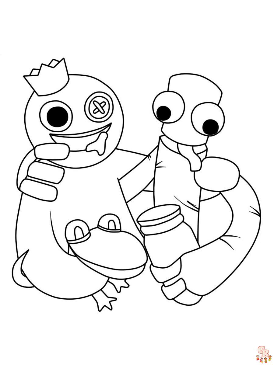 Desenhos de Rainbow Friends para colorir