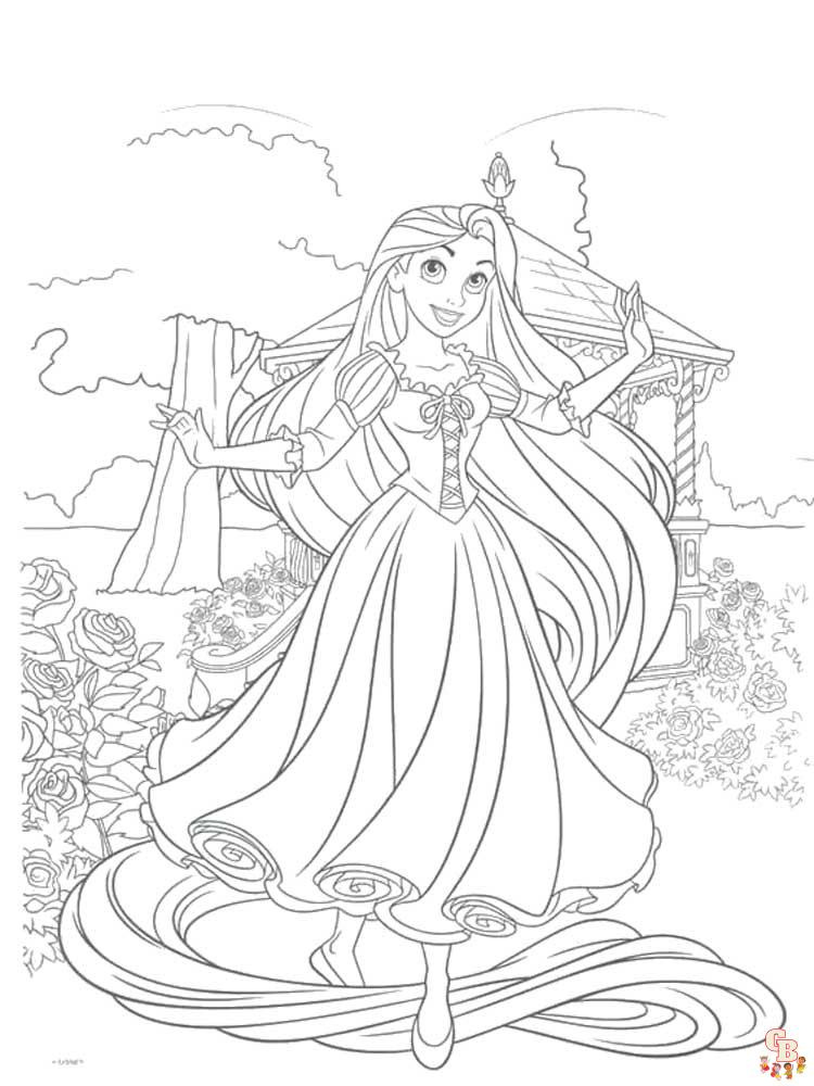 Páginas para colorir Rapunzel