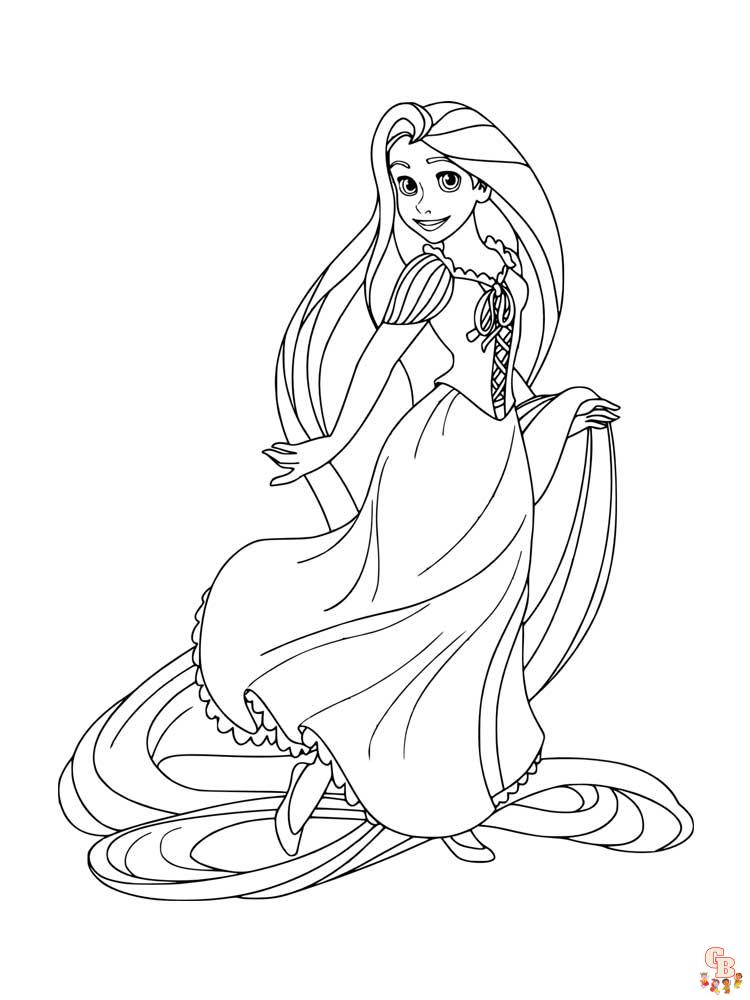 Páginas para colorir Rapunzel