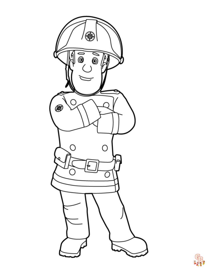 Sam Pompierul carte de colorat