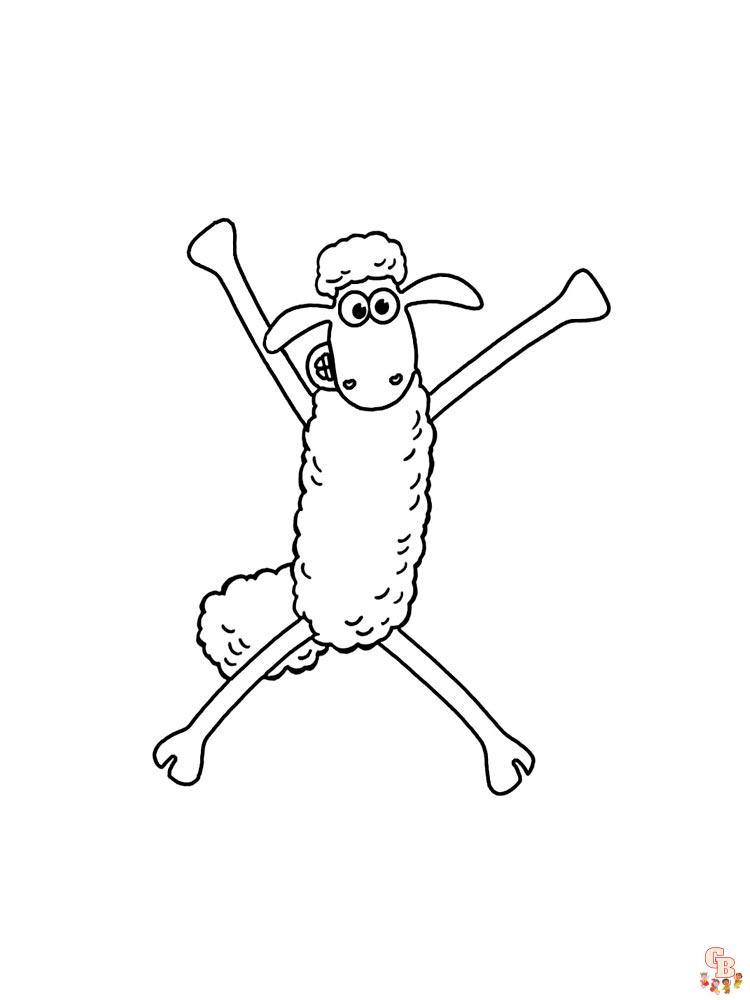 Ovelhas Shaun Livro de colorir a vida de Shaun Sheep