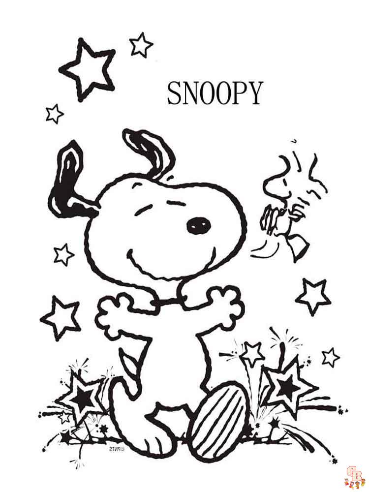 Snoopy da colorare