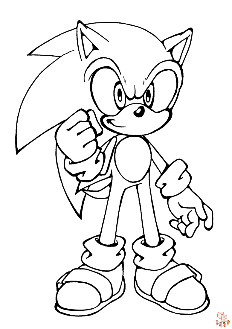 Sonic pagini de colorat