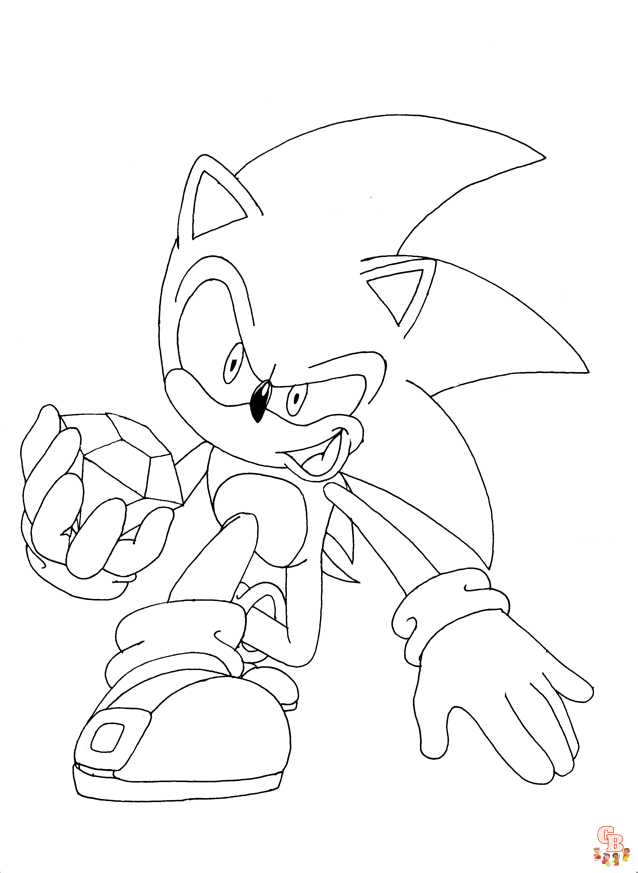 Sonic da colorare